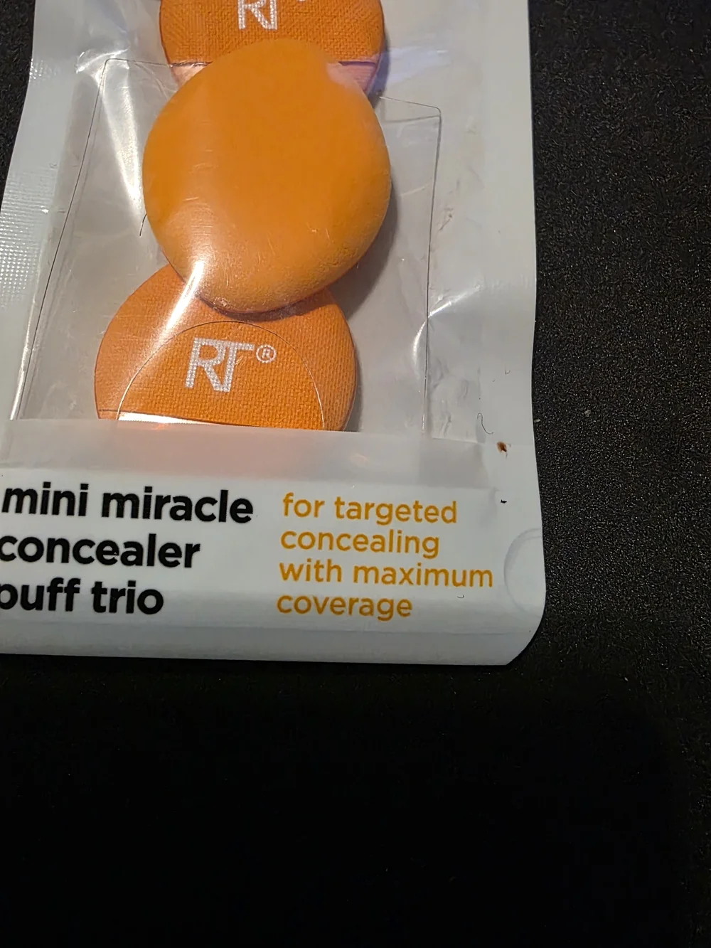 Real Techniques Mini Miracle Concealer Puff Trio - Bright Orange